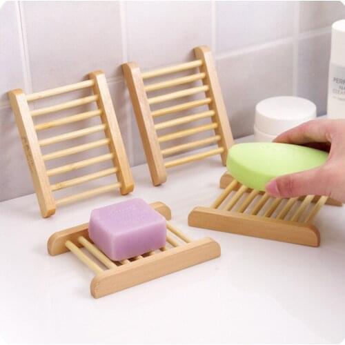 Handmade wooden soap box frame creative contracted bathroom toilet soap natural bamboo drop