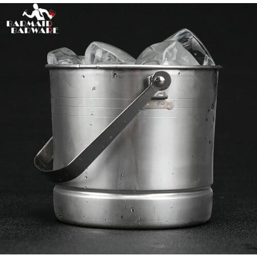 1.5L Stainless Steel Ice Bucket Wine Champagne with Strainer & Ice Tong