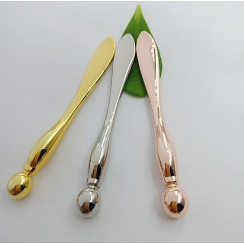 Metal Eye Cream Massage Sticks Cosmetic Spatulas Facial Mask Spoon Mixing Spatula Scoop Anti Wrinkle Alloy Makeup Tools