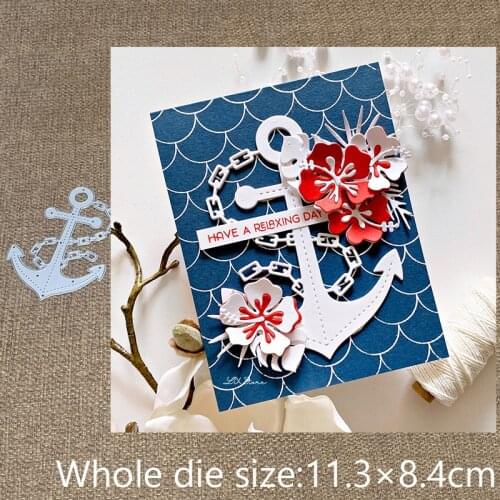 XLDesign Craft Metal stencil mold Cutting Dies Anchor decoration scrapbook die cuts Album Paper Card Craft Embossing