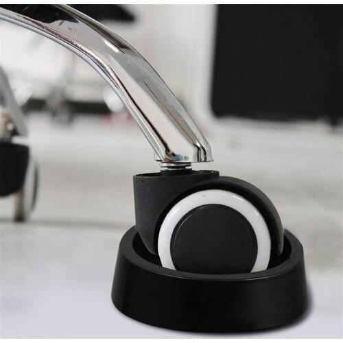 4pcs Non-Slip Furniture Rubber Caster Cups Coasters Furniture Wheel Stoppers Floor Protector Pads Table Chair Leg Caps Covers