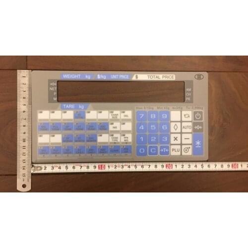 Keyboard film for digi sm-500B SM-500 V2 MK4 scale retail scale / sm500B sm500 V2 MK4 overlays (English Version)
