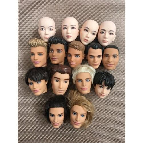 Rare Limited Collection Ken Prince Doll Head Potter Boy Korean Idol Princess DIY Toys Favorite Collection Doll Bald Heads