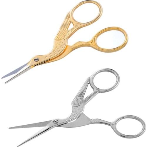 Retro classic Vintage Antique ZAKKA scissor tailor sewing DIY handicraft cross stitch European Craft Gold Home Tool Crane