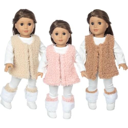 Hat plus top and pants new Set Fit For American Girl Doll 18 Inch Doll Clothes , Shoes are not included