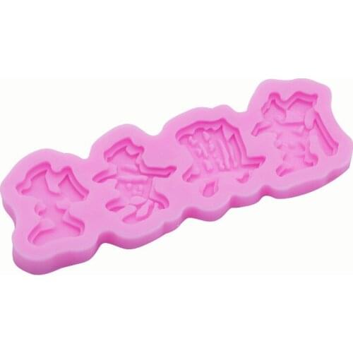 Fondant Cake Silicone Mold Chinese Greetings Cake Decoration Silicone Mold 15-454