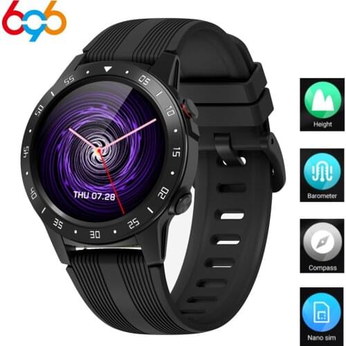 Smartch M5S GPS Smart Watch Men Independent Card Call Heart Rate Monitor IP67 Waterproof Compass Barometer Altitude Smartwatch M