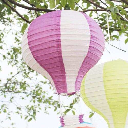 12 "Hot Air Balloon Paper Lantern Wishing Lamp Children Hang Birthday Party Wedding Home Decoration Lantern Craft Supplies