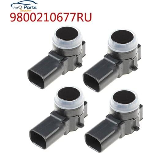 High Quality! 4pcs 9800210677RU Genuine PDC Parking Sensor For Peugeot Citroen 9800210677