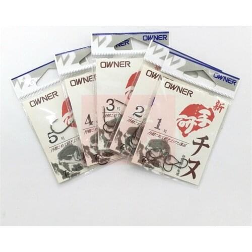 Japan Owner Fishing Hooks High Carbon Steel Crucian Carp Catfish Fishhook Lure Ultrapoint Sharp Barbed Hook Fishing Gear 1-5