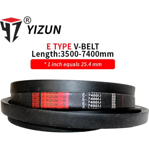 YIZUN E Type E3500~7400mm Hard Wire Rubber Drive Inner Length Girth Industrial Transmission Agricultural Machinery V Belt
