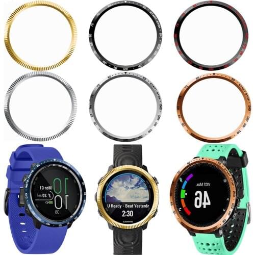 Bezel Ring Styling Frame Case Protection Metal Cover For Garmin Forerunner 645 music Smart Watch Anti Scratch Adhesive Covers