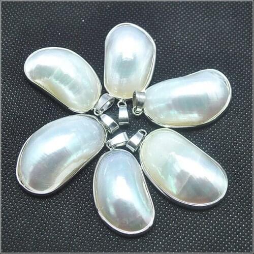 Nature sea shell pendants mother of pearl pendants for necklace pendants making accessories tourism beach gifts white colors