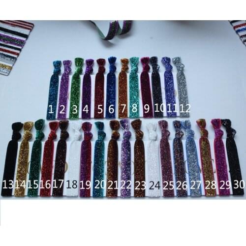 10 pcs Glitter Elastic Hair Bands Hair ties Girls/Women Ponytail holder tie HairBands Wrist strap Yoga Ties Headwear Hairdress
