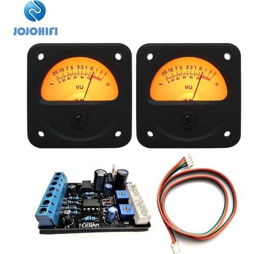 2pcs TR-45 VU Meter + 1pcs Driver Board Head DB meter Sound Card level Meter Pressure meter amplifier audio meter with backlight