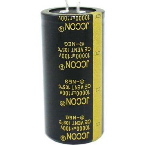JCCON Horn Aluminum Electrolytic Capacitor 100v10000uf Volume 35x70 Inverter Power