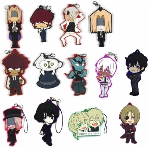 D147 Kekkai Sensen Anime keychain Leonardo Watch Zapp Renfro Klaus V Reinherz Rubber strap/mobile phone charms