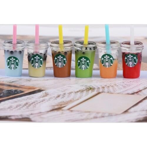 5 Pcs Milk Tea Cup for BJD Doll Toys Kids Gift Toy Pretend Play Toy Kitchen Toy Doll Accessory