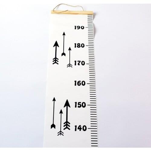 Wooden Wall Hanging Baby Child Growth Chart Height Measure Ruler Wall Sticker for Kids Children Room Scandinavian Decor 20x200cm