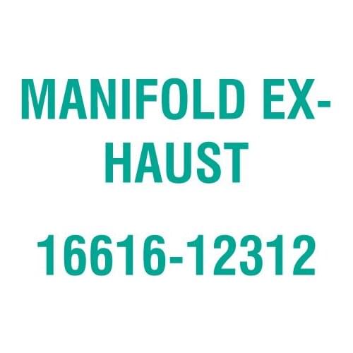 For Kubota 16616-12312 MANIFOLD EXHAUST