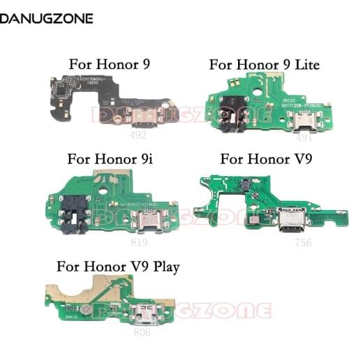 USB Charging Dock Port Socket Jack Plug Connector Charge Board Flex Cable For Huawei Honor 9 Lite / For Honor 9 9i V9 Play