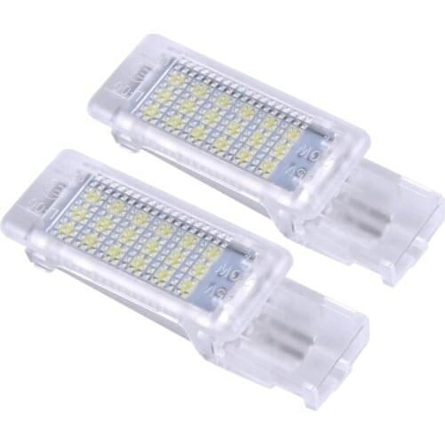 NEW-2Pcs Car LED Footwell Light Trunk Lamp for Golf Plus Jetta Passat CC EOS Scirocco Tourage Sharan Caddy