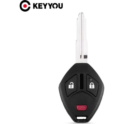KEYYOU MIT11R MIT9 Blade Car Key Case For Mitsubishi Lancer Outlander Endeavor Galant Replacemen Fob 3 Buttons Remote Car Key