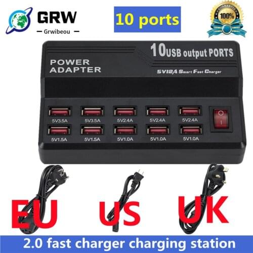HUB 2.0 USB multi-port charger Fast charging for mobile phones and tablets Suitable forSamsung mobile phone tablet fast charging