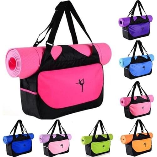 Multifunctional Yoga Fitness Bag Waterproof Nylon Training Shoulder Crossbody Sport Bag For Women Fitness Travel Duffel Clothes