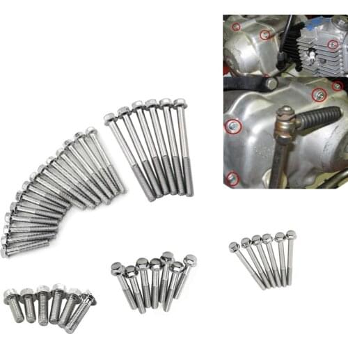 A Set Motorcycle ENGINE SIDE CASE SCREWS / BOLTS Nuts For HONDA Z50 CT70 SL70 XL70 Z50R CL70 CT SL XL CL 70
