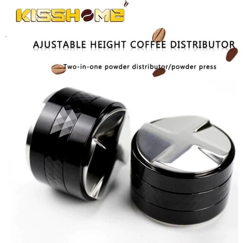 New Design Double Head Coffee Tamper 53mm Espresso Distributor Barista Tools Accessories