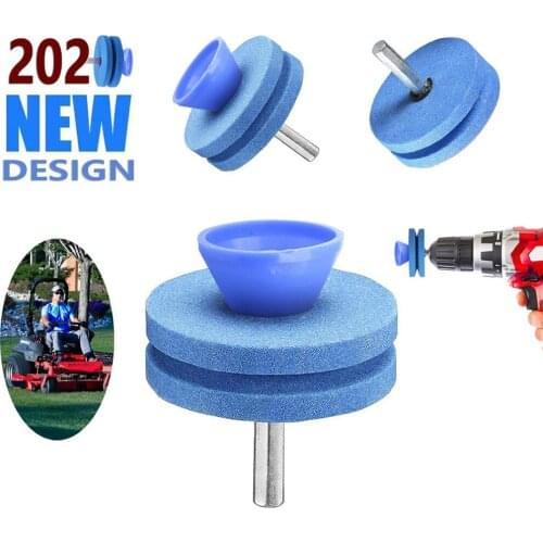 New Lawn Mower Sharpener Faster Lawnmower Blade Sharpener Universal Grinding Rotary Drill Cutter Garden Tools