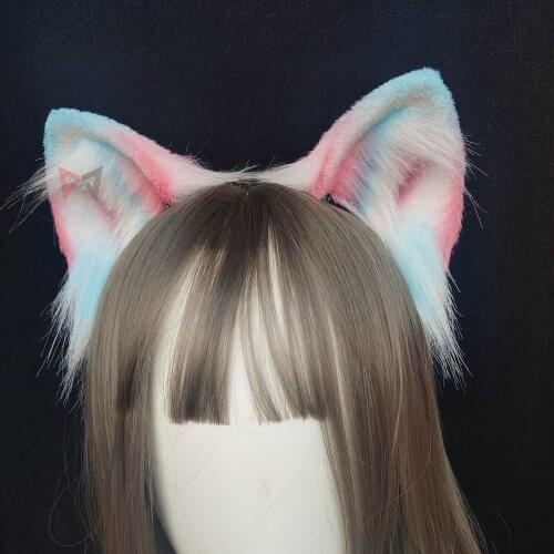 MMGG New Color Cat Ears Hair Hoop Headwear Hand Made Work For KC Cosplay Party Game Costume Accessories Custom Made
