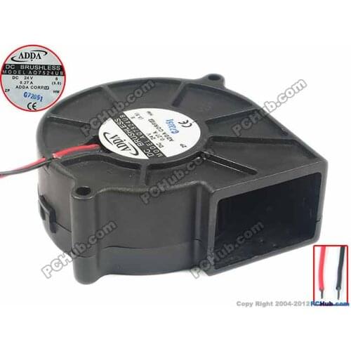 ADDA AQ7524UB S DC 24V 0.27A 75x75x30mm Server Cooling Fan