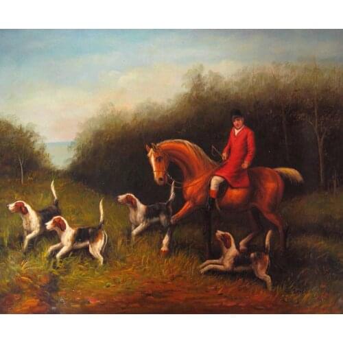 Landscapes art Heywood Hardy oil paintings reproduction Fox Hunting hand-painted wall decor