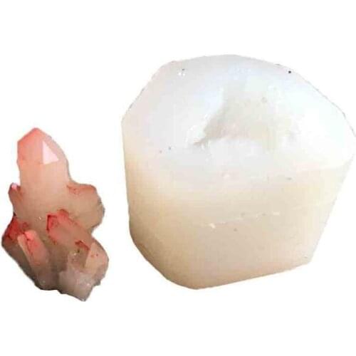 Handmade Natural Crystal Quartz Rock Cluster Geode Druzy Stone Epoxy Resin Mold Pendant Mold Resin Jewelry Making Tools1