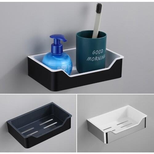 Bathroom Shelf Space Aluminum Shampoo Holder Cup Removable cleaning Housekeeping Container Organizers Soap Storage Rack