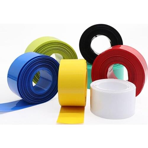 PVC Heat Shrink Tube 103mm Flat Width 18650 Double Pack Battery Sleeve Φ65mm Heat Shrinkable Film