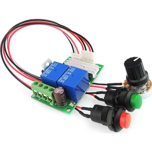 PWM DC motor governor electric push rod motor controller module 6V12V24V positive and reverse switch