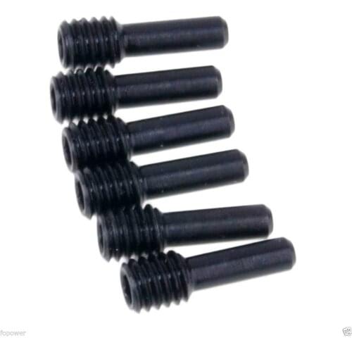 RC AXA0286 Black Metal Screw Shaft M4x2.5mmx12mm 6P for Axial 1:10 Yeti/RR10