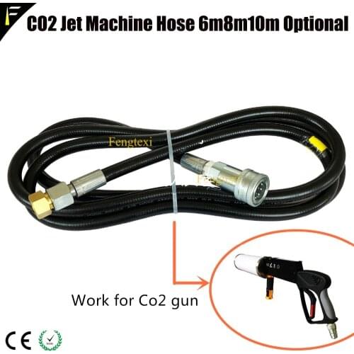 Dj Club Disco Handheld CO2 Jet Gun Hose Pipe 6m 8m 10m Pistola co2 Cryo Cannon Hose Resin High Pressure Steam Pipe