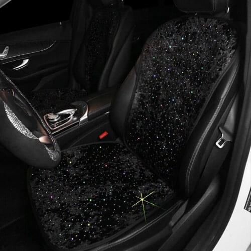 Diamond Rhinestones Universal Car Seat Covers Interior Accessories Ice Silk Mesh Auto Seat Cushion Pad Four Seasons Seat Mats
