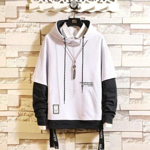 Hoodie Sweatshirt Mens Hip Hop Pullover Cotton Hoodies Streetwear Casual Fashion Clothes Hipster Outwears