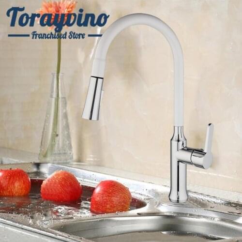 Torayvino White Kitchen Faucets