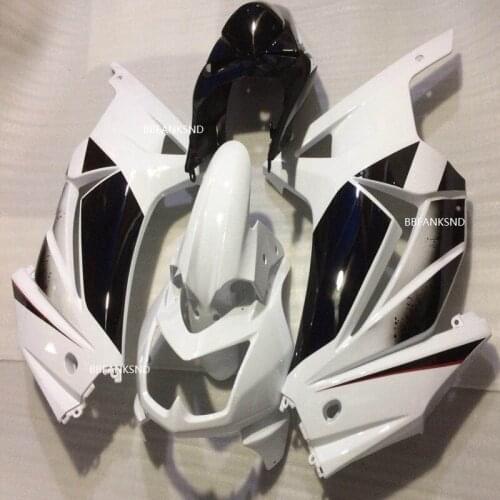 Hi- black white Injection mold ABS fairing for KAWASAKI Ninja ZX250R 08-14 EX250 2008 09 10 2012 2013 2014 moto plastic kit