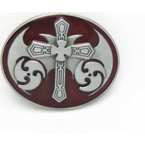 Western cowboy drip oil cross zinc alloy belt accessories unisex gift item