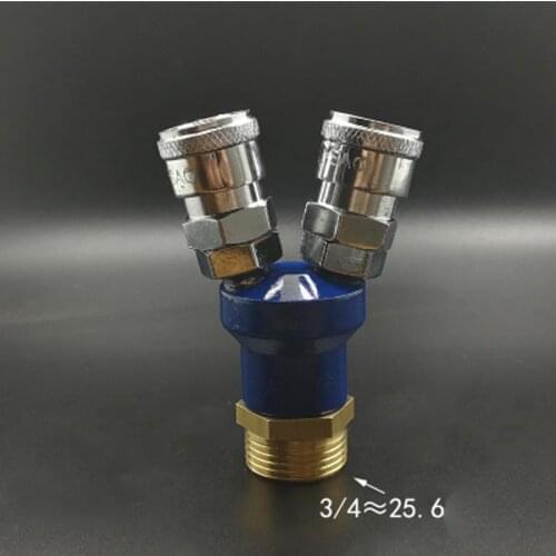 2 Ways 3/4" BSP Male C Type Air Hose Quick Coupler Socket Connector Normal Quality Non-locking