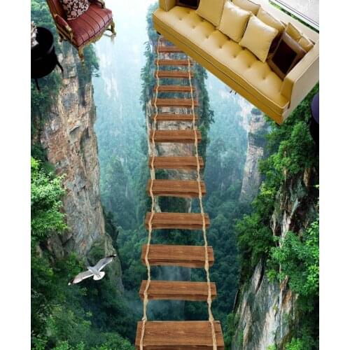 2020 Home improvement Customize 3D Flooring Bedroom Bathroom Swimming pool Waterproof Wall 3D Floor tiles Home Decor