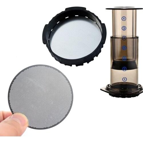 4PCS Aeropress Coffee Maker Filter Stainless Steel Disc Metal Ultra Filter For Aeropress Coffee Maker Kitchen Coffee Accessories