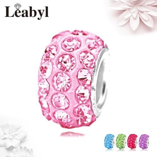 HOT 5PCS/LOT Pure Color Crystal Acrylic Beads fit Bracelets & Bangles for DIY Bracelet Making